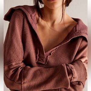 NWT! Free People We The Free Not So Ordinary Polo Mulberries XL